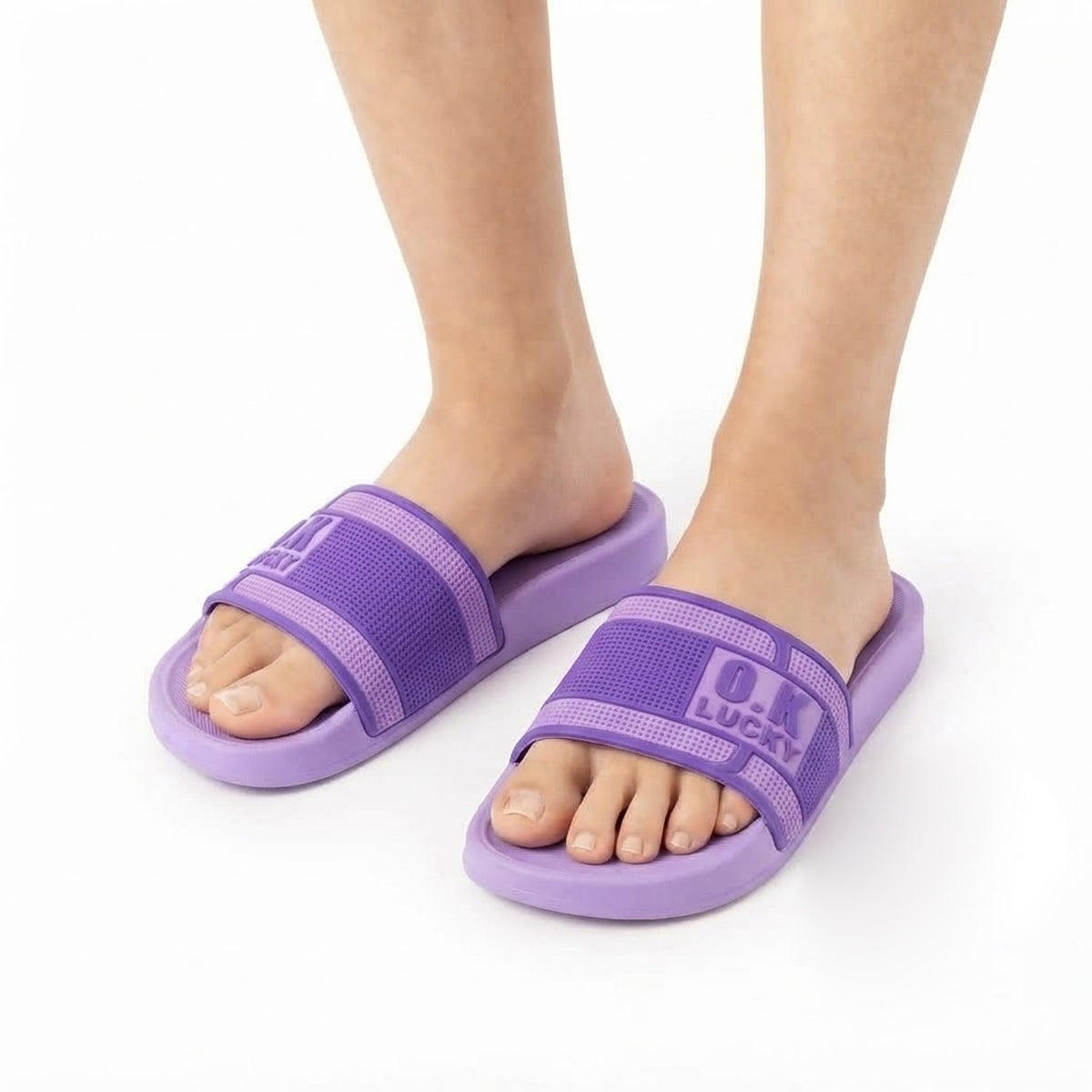 O.K LUCKY Women's Slide Slippers & Sandals - H-2612