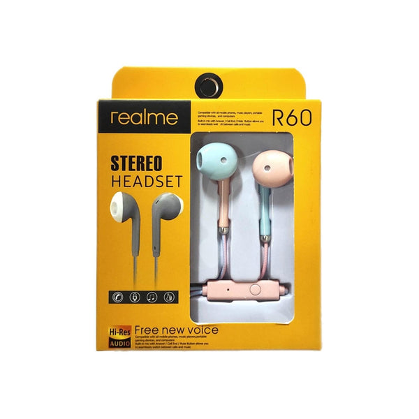 Realme Hi-Res Audio Stereo Headset - R60 - Pinoyhyper