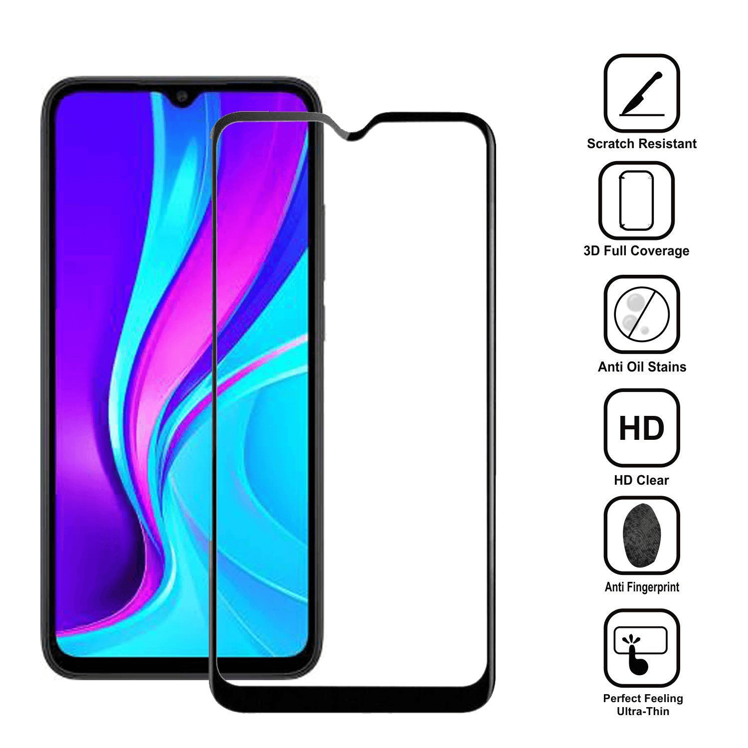 Redmi 10A HD Original Temper Glass - Pinoyhyper