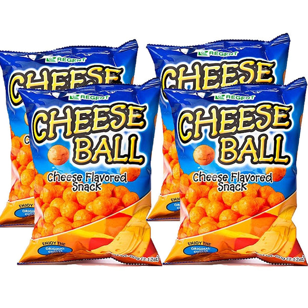 Regent Cheese Ball Chips - 4Pcs × 60g (Combo Offer) - Pinoyhyper
