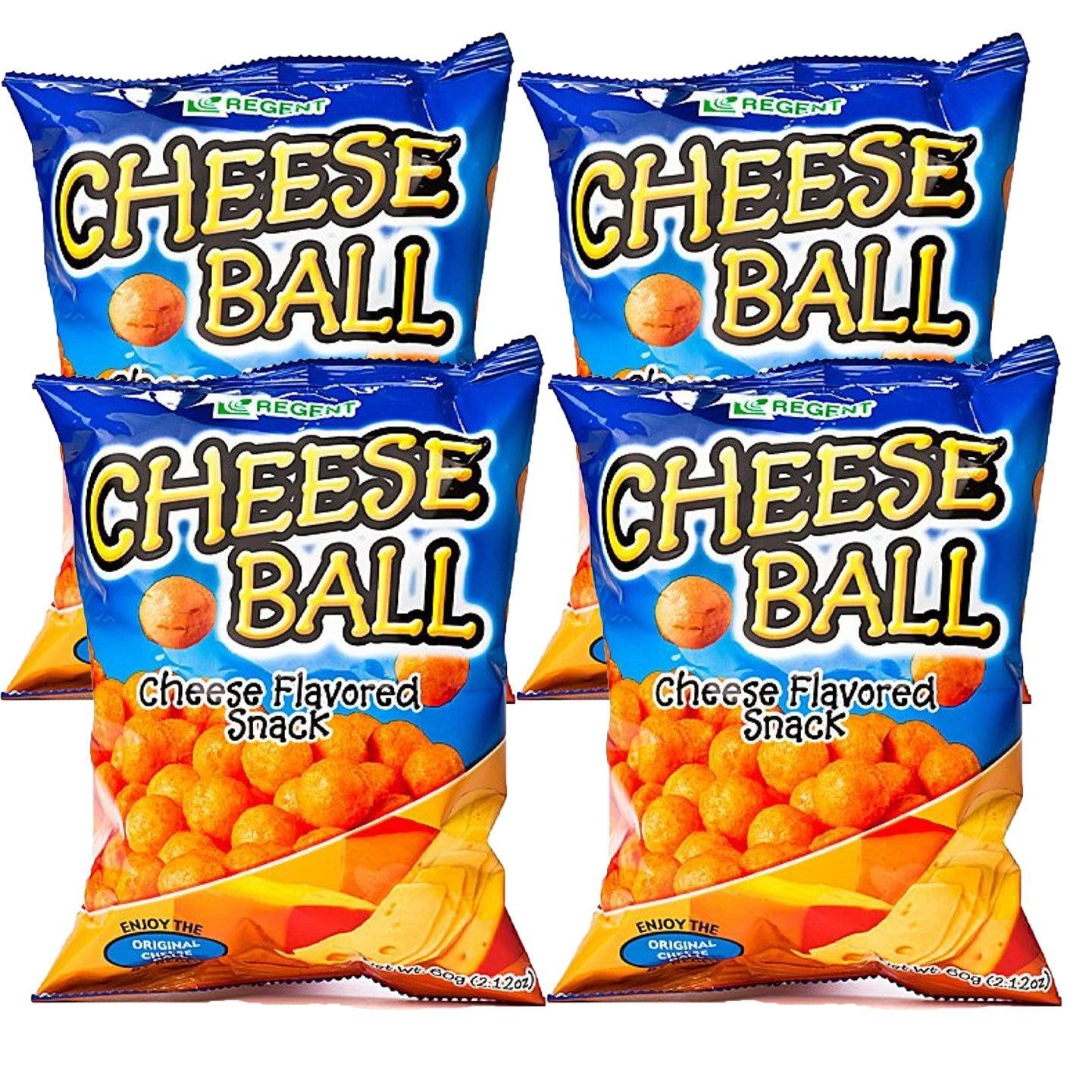 Regent Cheese Ball Chips - 4Pcs × 60g (Combo Offer) - Pinoyhyper