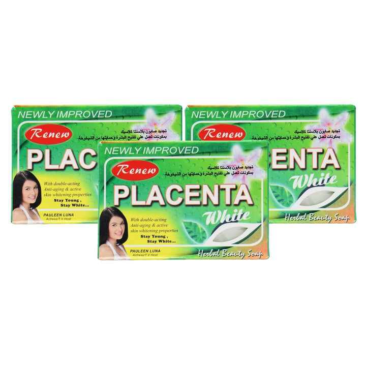 Renew Placenta White Soap - 3Pcs × 135g (Offer) - Pinoyhyper