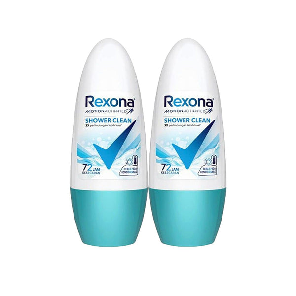 Rexona Women Roll On Deodorant (Shower Clean) 50ml (1+1) Offer - Pinoyhyper