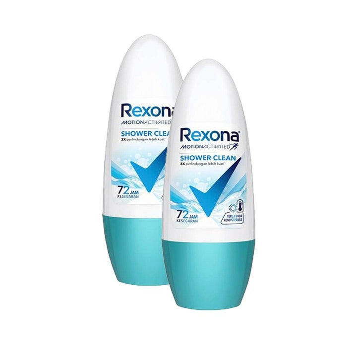 Rexona Women Roll On Deodorant (Shower Clean) 50ml (1+1) Offer - Pinoyhyper
