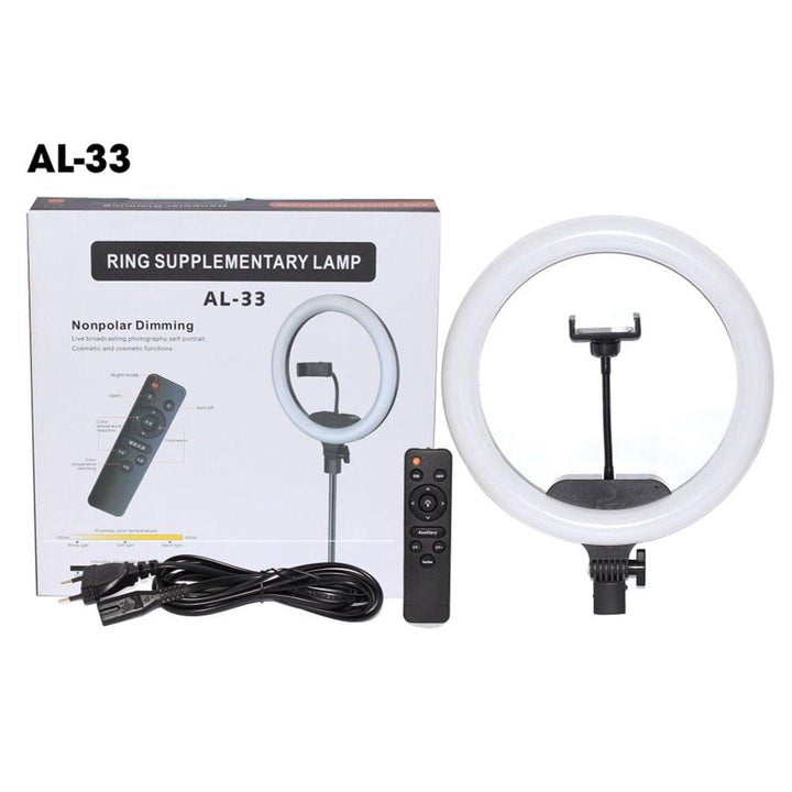 Ring Light Supplementary Lamp With Remote Control AL-33 - Pinoyhyper