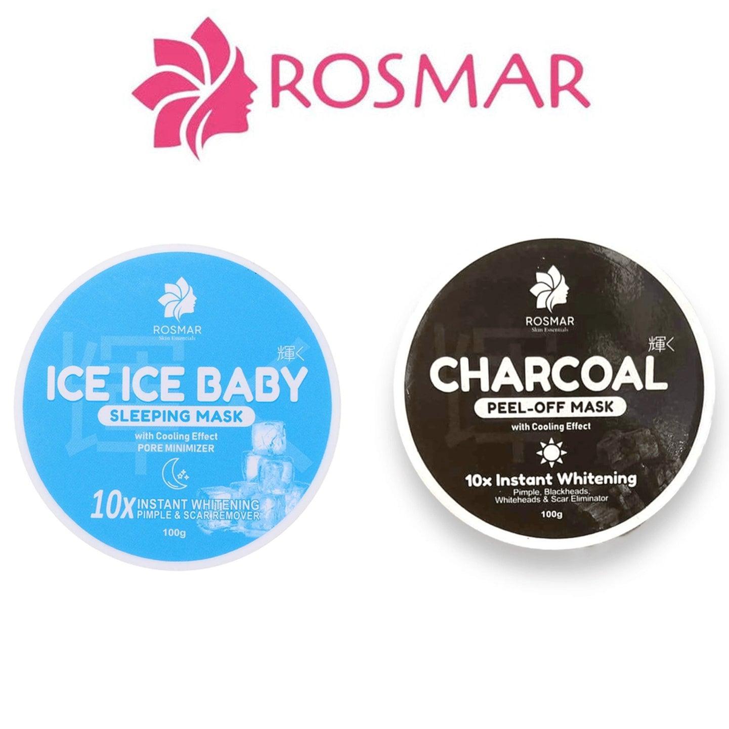 Rosmar Ice Baby Sleeping Mask + Charcoal Peel Off Mask - 100g (1+1) Offer - Pinoyhyper