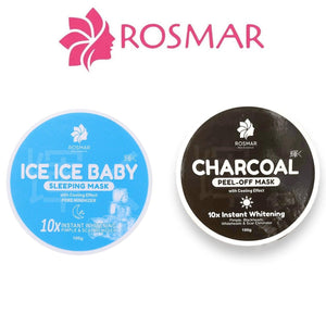 Rosmar Ice Baby Sleeping Mask + Charcoal Peel Off Mask - 100g (1+1) Offer - Pinoyhyper