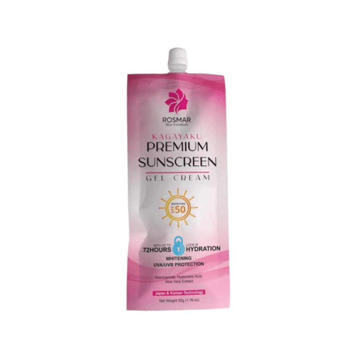 Rosmar Kagayaku Premium Sunscreen Gel Cream SPF50 - 50g - Pinoyhyper