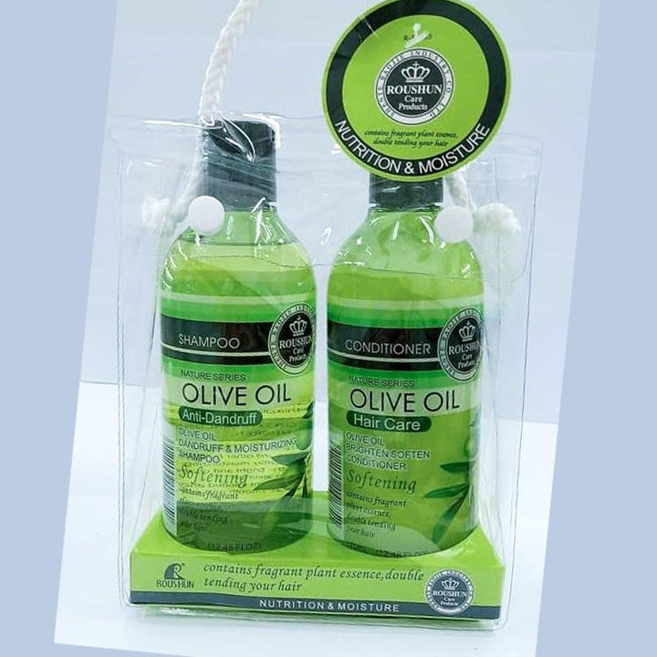 Roushun Nature Olive Oil Shampoo + Conditioner - (370+370) - Pinoyhyper
