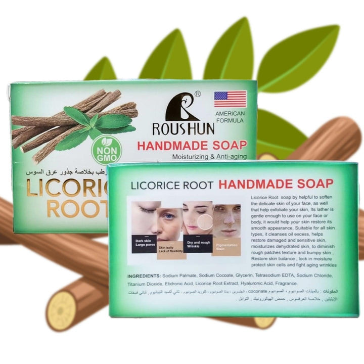 Roushun Whitening & Anti Wrinkle Licorice Root Soap - 135g - Pinoyhyper