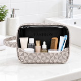 Clear Window Geometric Makeup Bag - 50837