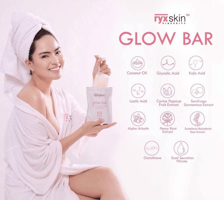 ryxskin Glow Bar Soap with Snail extract - 135g (1+1) Offer - Pinoyhyper