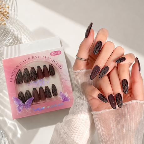 Pink Key High-End Wearable Nail Art #03 - PK2419-1 (12 Pcs)