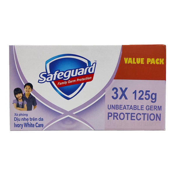 Safeguard Ivory White Care Bar - 3 x 125g (Value Pack) - Pinoyhyper