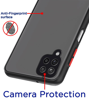 Samsung A22 Fashion Smoke Case With Ring Stand - Pinoyhyper