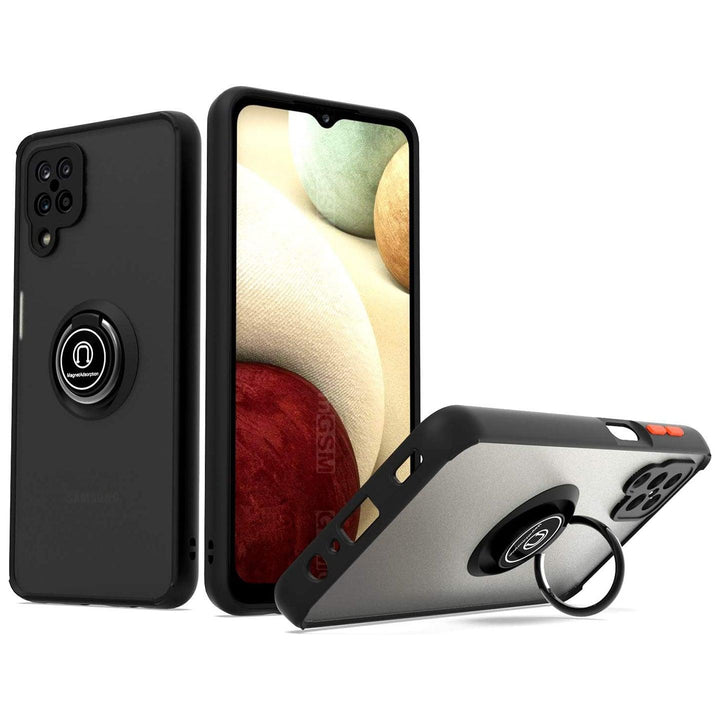 Samsung A23 Fashion Smoke Case With Ring Stand - Pinoyhyper
