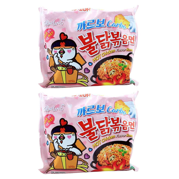 Samyang Buldak Curbo Hot Chicken Flavor Korean noodle - 2Pcs × 130g - Pinoyhyper