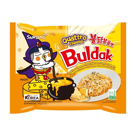 Samyang Buldak Quattro Cheese Ramen Noodle - 145g - Pinoyhyper
