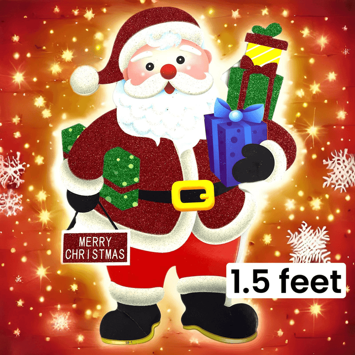 Santa With Gifts Xmas Decoration 1.5 feet - 0614 - Pinoyhyper