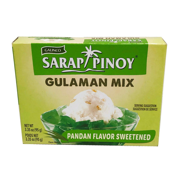 Sarap Pinoy Gulaman Pandan Flavor Mix 95g - Pinoyhyper