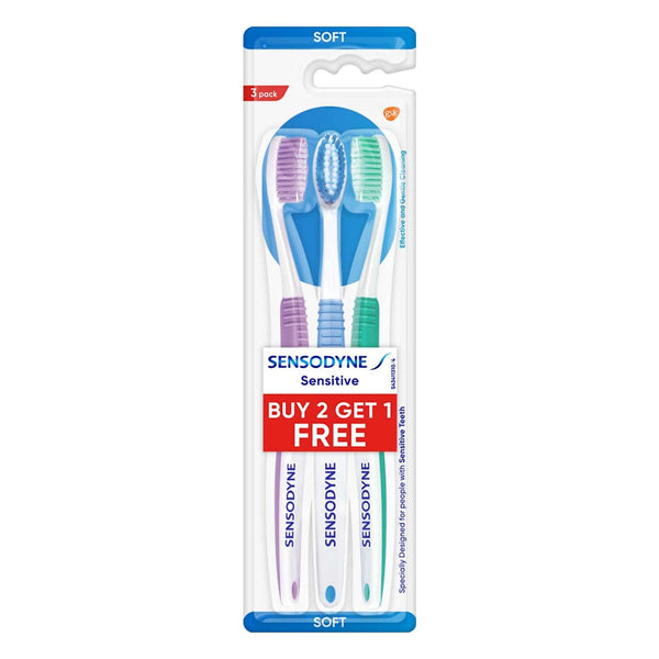 Sensodyne Toothbrush For Soft Sensitive Teeth (Pack of 3) - Pinoyhyper