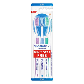 Sensodyne Toothbrush For Soft Sensitive Teeth (Pack of 3) - Pinoyhyper