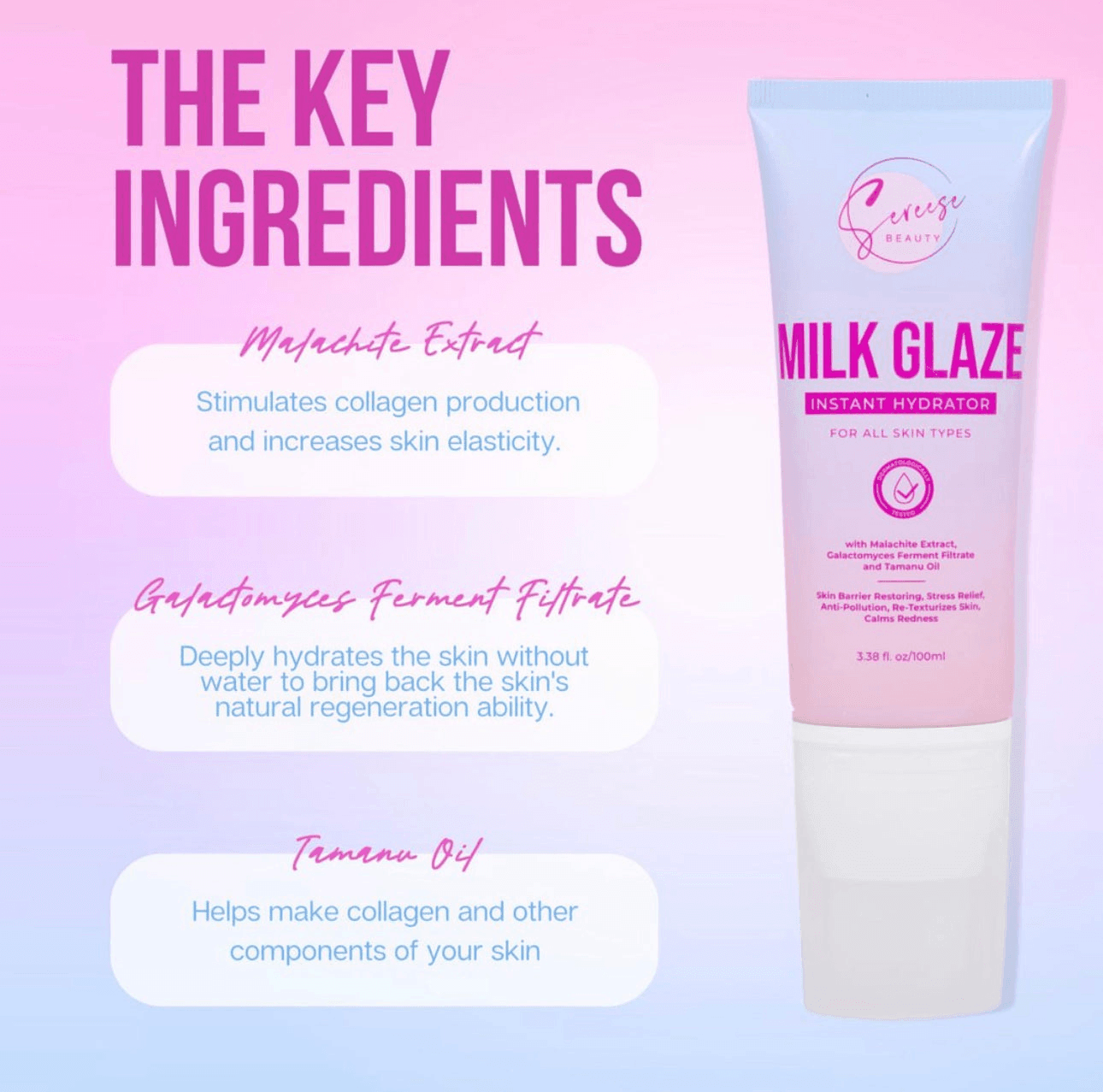 Sereese Beauty Milk Glaze Instant Hydrator - 100ml - Pinoyhyper