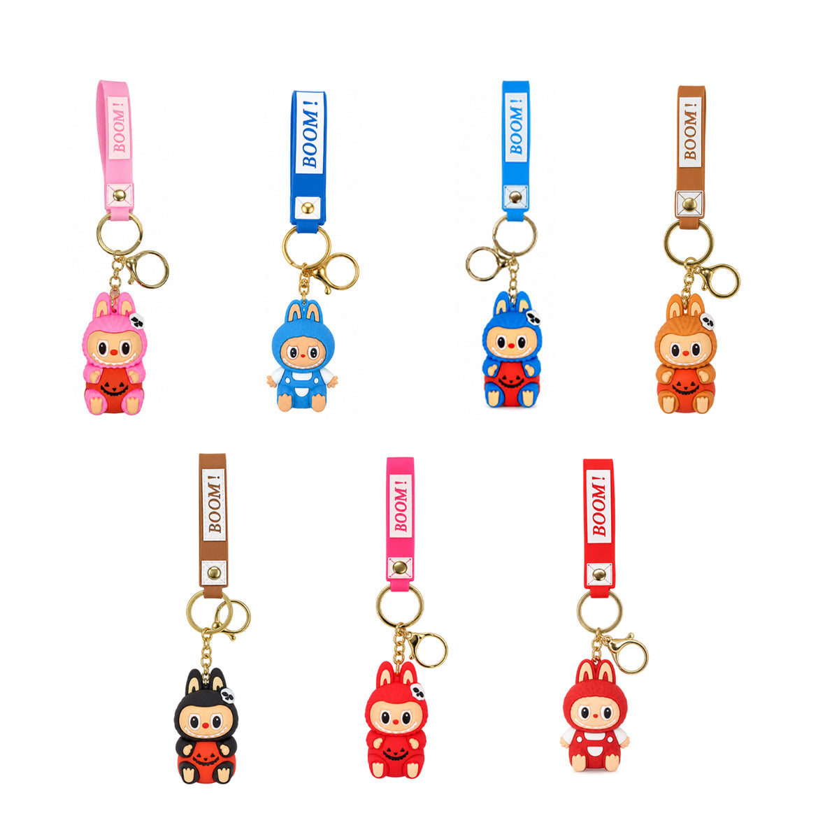 Labubu Cute Cartoon Keychain (Assorted colors) - 1 Pcs