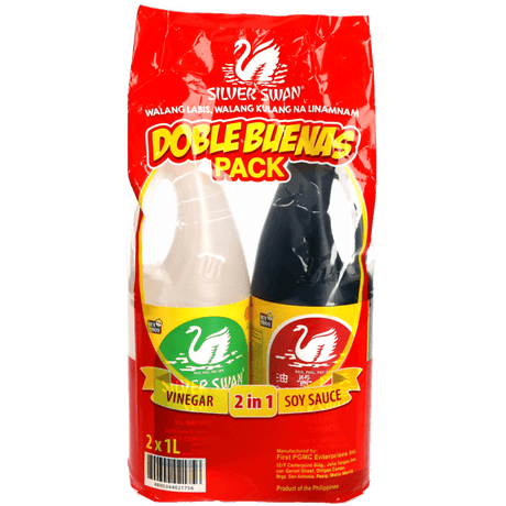 Silver Swan Value Pack Soy Sauce + Vinegar - 2 x 1 L - Pinoyhyper