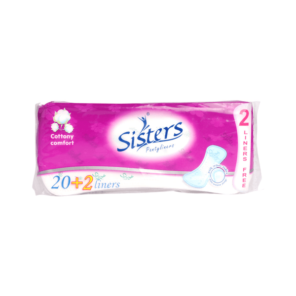 Sisters Panty Liner Cottony Comfort - 20 + 2 Liners - Pinoyhyper