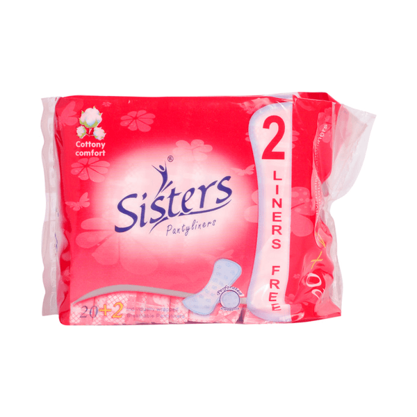 Sisters Panty Liner Cottony Comfort - 20 + 2 Pads - Pinoyhyper