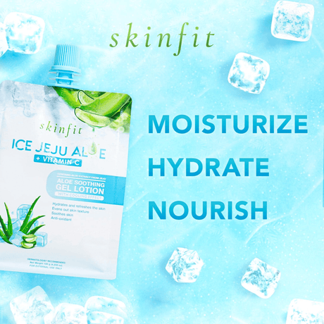 Skinfit Ice Jeju Aloe + Vitamin C Gel Lotion - 120g - Pinoyhyper