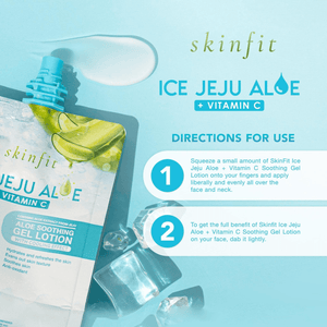 Skinfit Ice Jeju Aloe + Vitamin C Gel Lotion - 120g - Pinoyhyper
