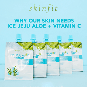 Skinfit Ice Jeju Aloe + Vitamin C Gel Lotion - 120g - Pinoyhyper