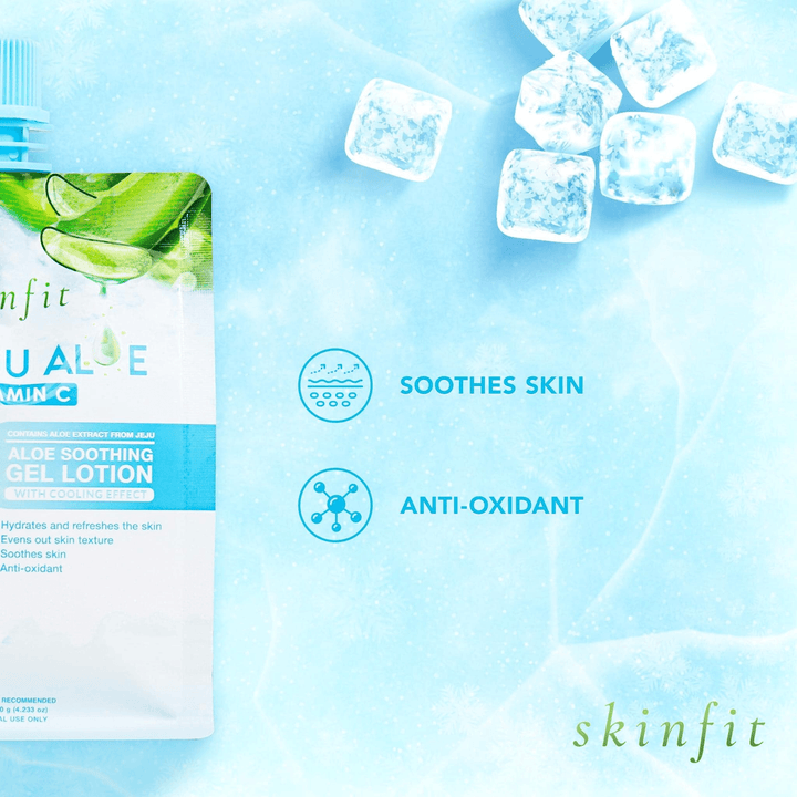 Skinfit Ice Jeju Aloe + Vitamin C Gel Lotion - 120g - Pinoyhyper