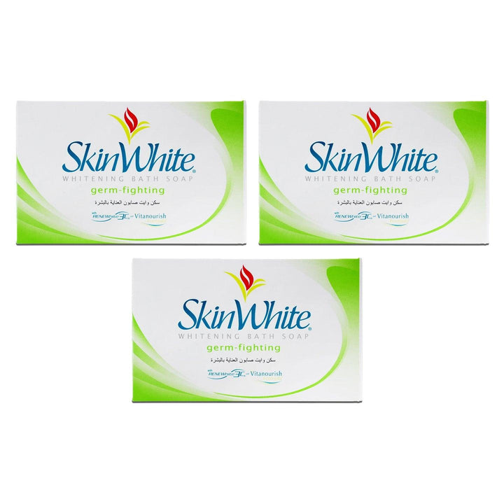 SkinWhite Whitening Bath Soap Germ Fighting - 3Pcs × 135g (Offer) - Pinoyhyper