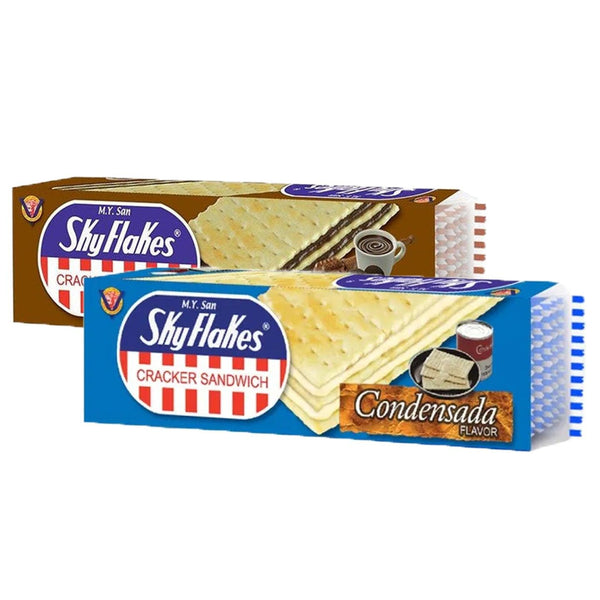 Skyflakes Cracker Sandwich Condensada + Tsokolate 30g x 10's (1+1) Offer - Pinoyhyper