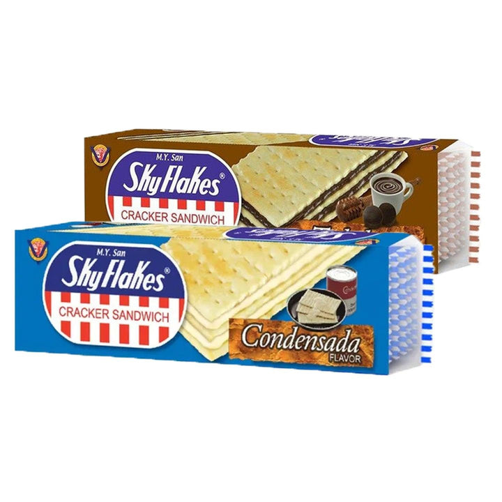 Skyflakes Cracker Sandwich Condensada + Tsokolate 30g x 10's (1+1) Offer - Pinoyhyper