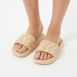 Women's Multi-Heart Embossed Slide Sandals