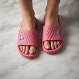 Cute Cartoon Panda Printed EVA Slippers