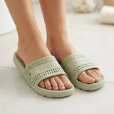 Perforated Sport Text Printed Slipper & Sandals