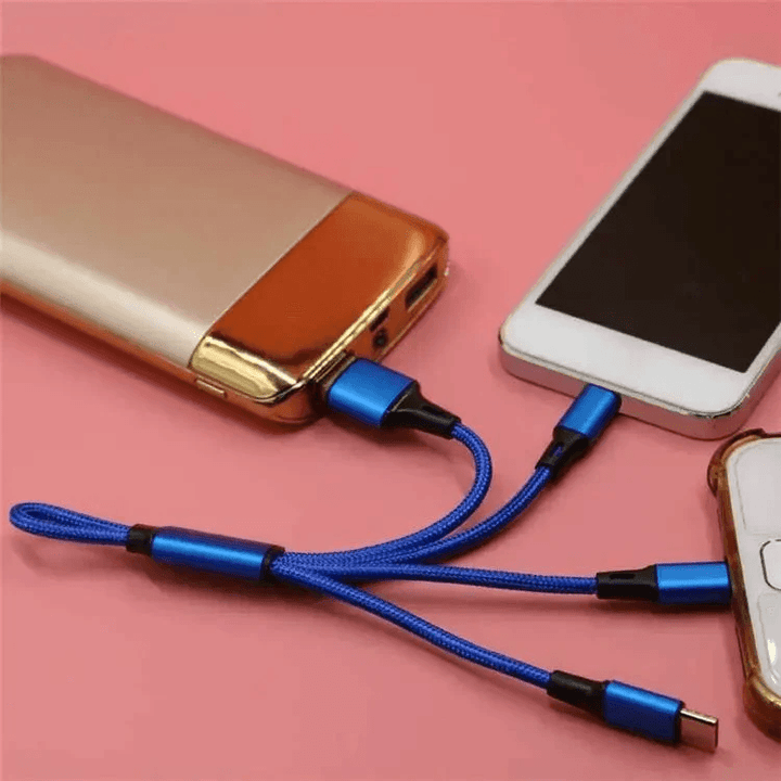 Smart 3 In 1 USB Multi Charger Cable With Keyring JKX - K06 - Pinoyhyper