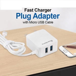 Smart Berry 3.1A Fast Charger With 2 USB Port - C301 - Pinoyhyper