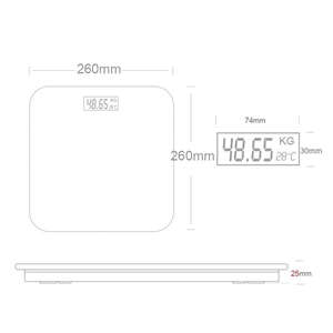 Smart LCD Display Body Weighing Digital Bathroom Scale - QR805 - Pinoyhyper