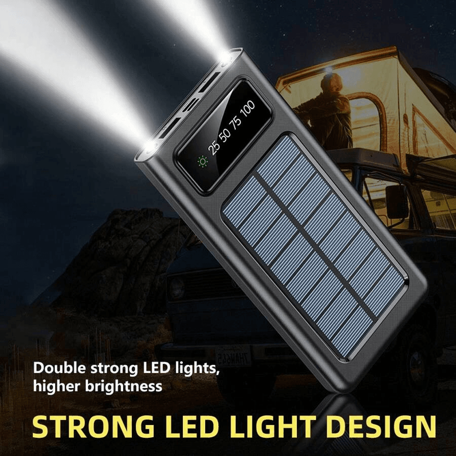 Smart Solar Portable Fast Charging Power Bank 20000mAh - Pinoyhyper