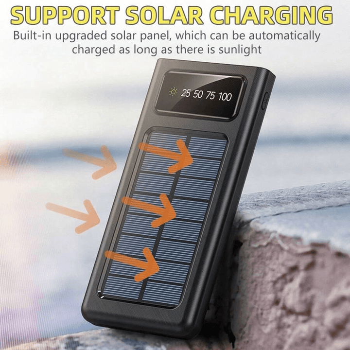 Smart Solar Portable Fast Charging Power Bank 20000mAh - Pinoyhyper