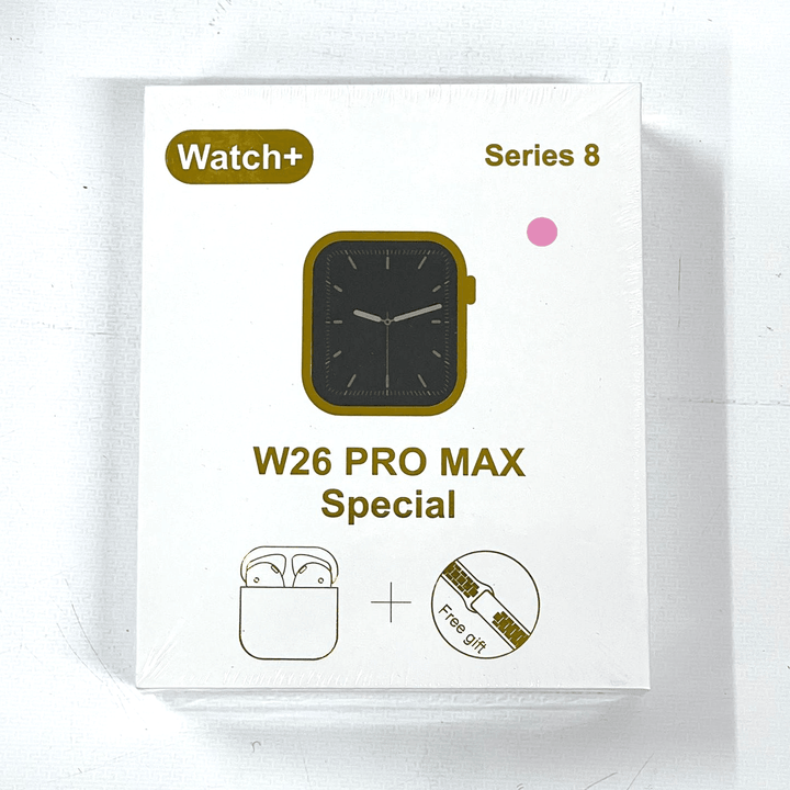 Smart Watch Series 8 - W26 Pro Max + Airpods (Pink) - Pinoyhyper