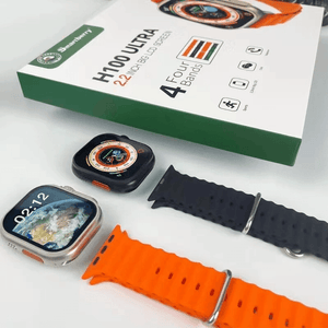 Smartberry H100 Ultra Big Screen Smart Watch With 4 Bands - Pinoyhyper