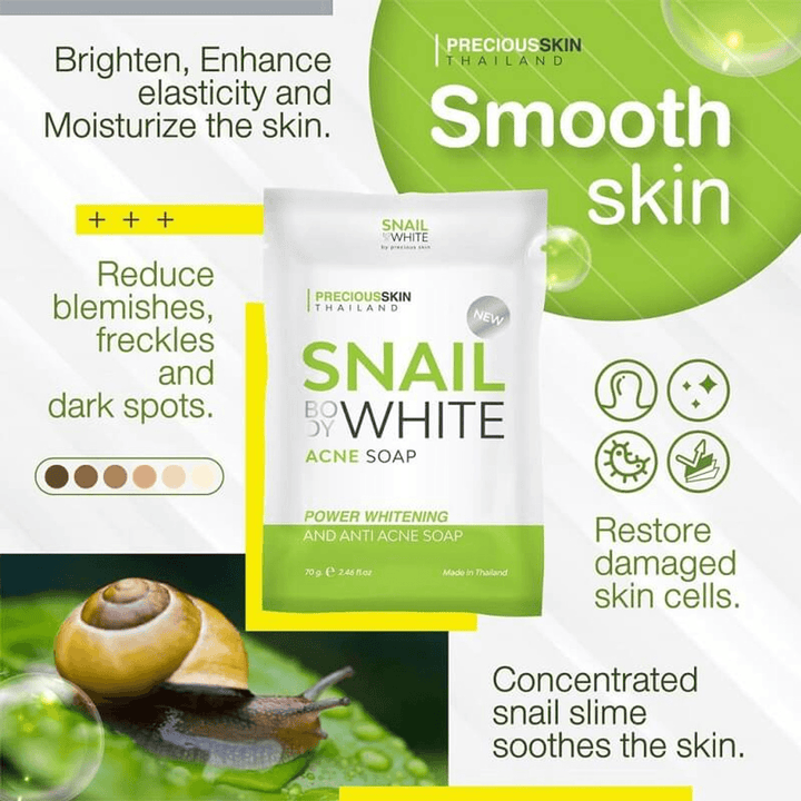 Snail White Acne Soap - 70g - Pinoyhyper