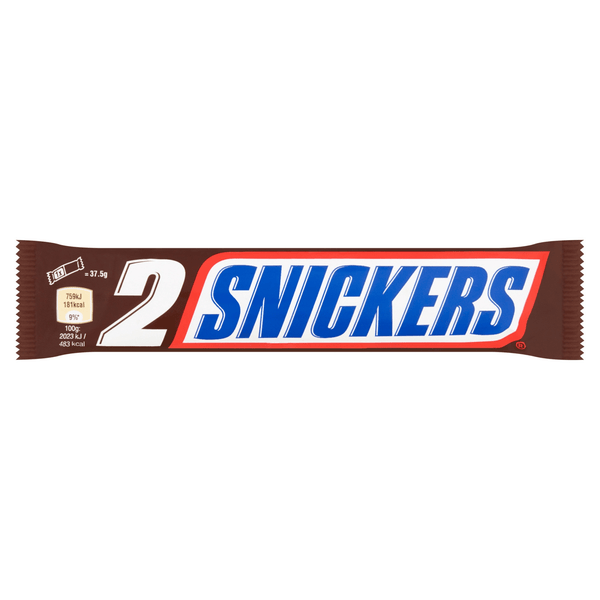 Snickers 2 Chocolate Candy Bars (Big) - 75g - Pinoyhyper